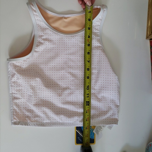 SOLD White crop top midi bra - Picture 8 of 8